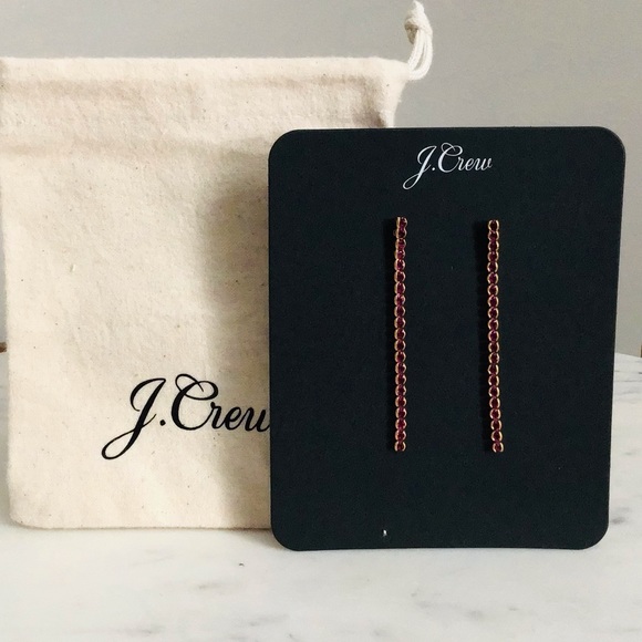 J.Crew Crystal Drop Earrings New With Tag - Picture 7 of 7